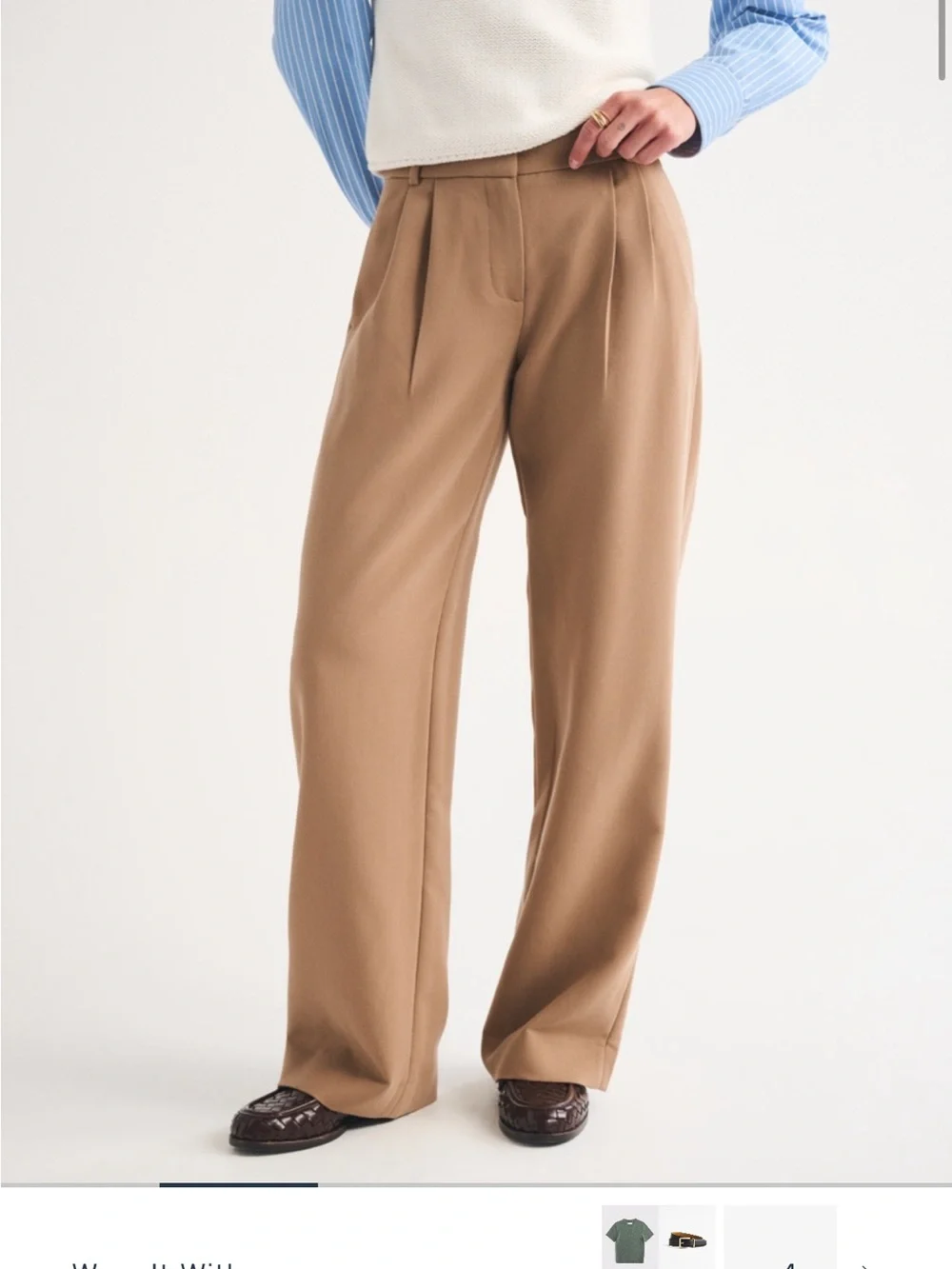 Abercrombie & Fitch Tan Tailored Pant - Picture 3 of 3